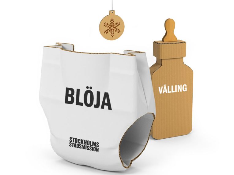 Bild på gåvobevis för Blöjor och välling.