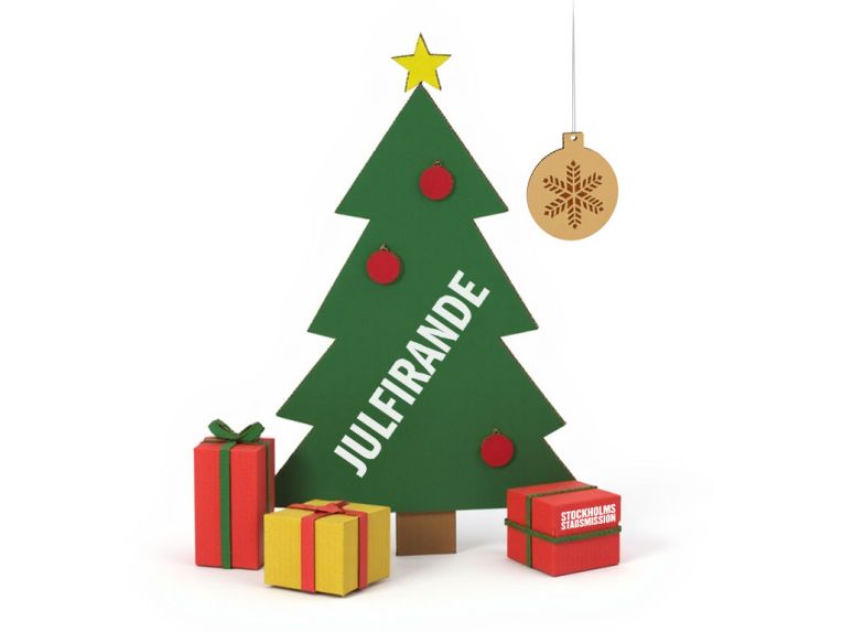 Bild på gåvobevis för Julfirande.