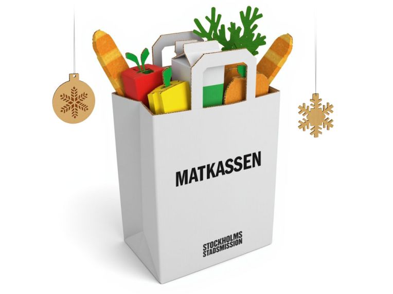 Bild på gåvobevis för Matkassen.