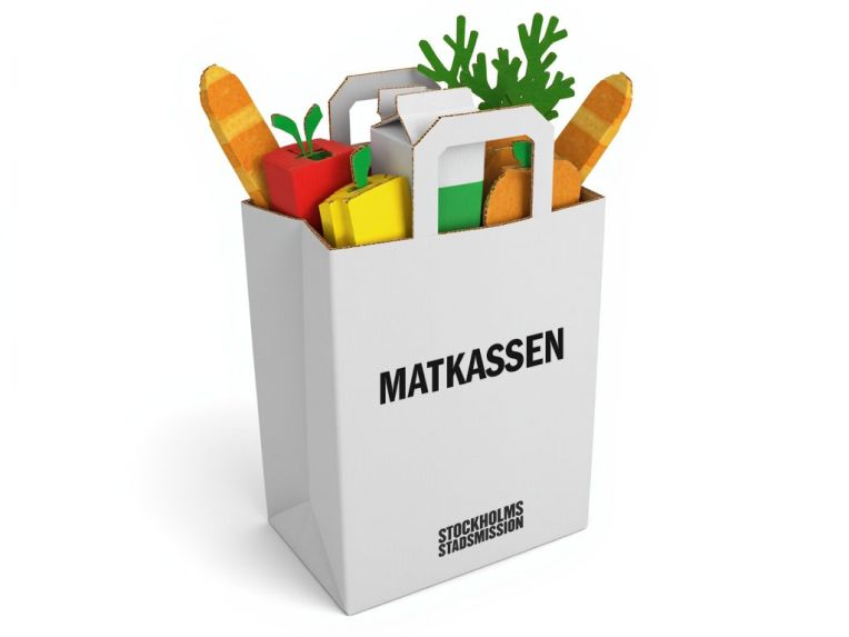 Bild på gåvobevis för Matkassen.