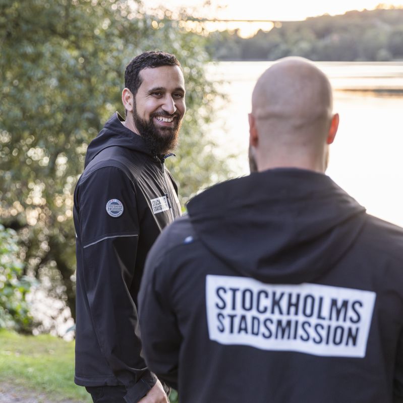 Två kollegor på stadsmissionen