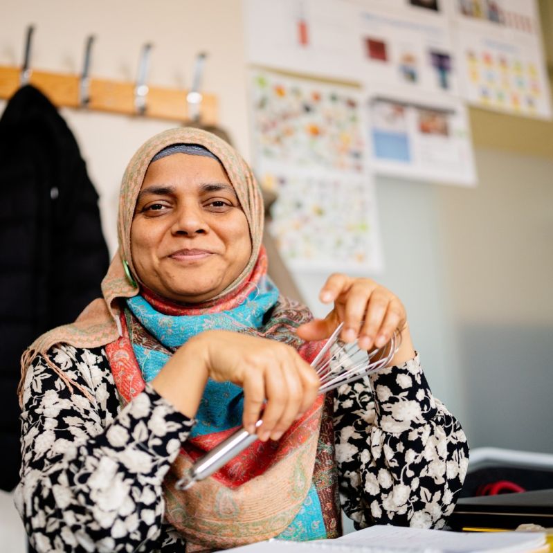 Bild från kursen Svenska med inriktning restaurang.