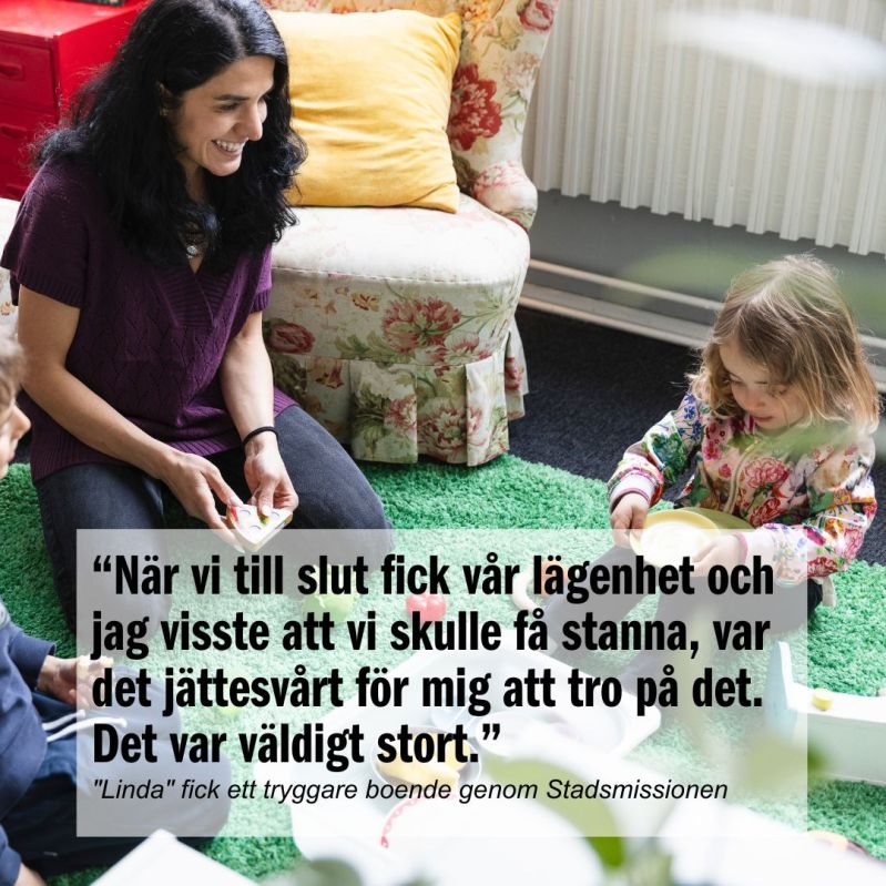 Linda, deltagare som medverkar i Hemlöshetsrapporten.