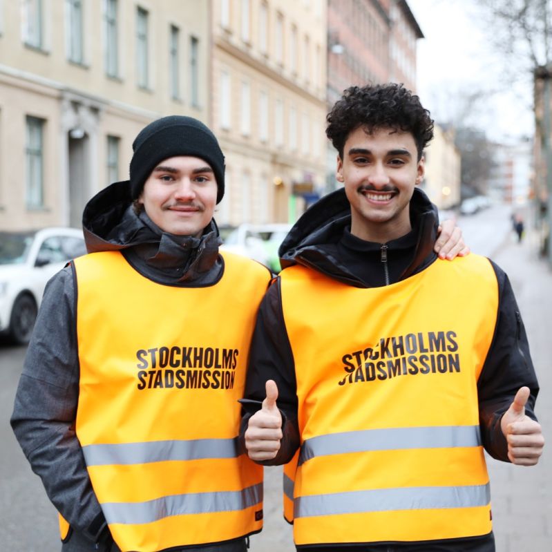 Värvare från Stockholms Stadsmission.