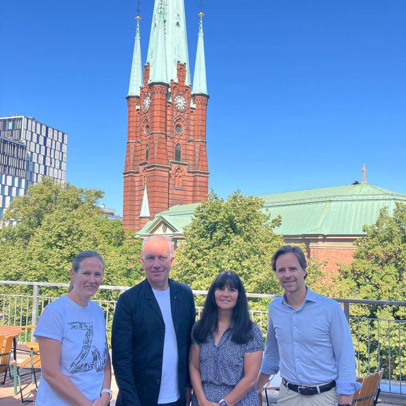 Bild på medarbetare från Afa Fastigheter och Stockholms Stadsmission.