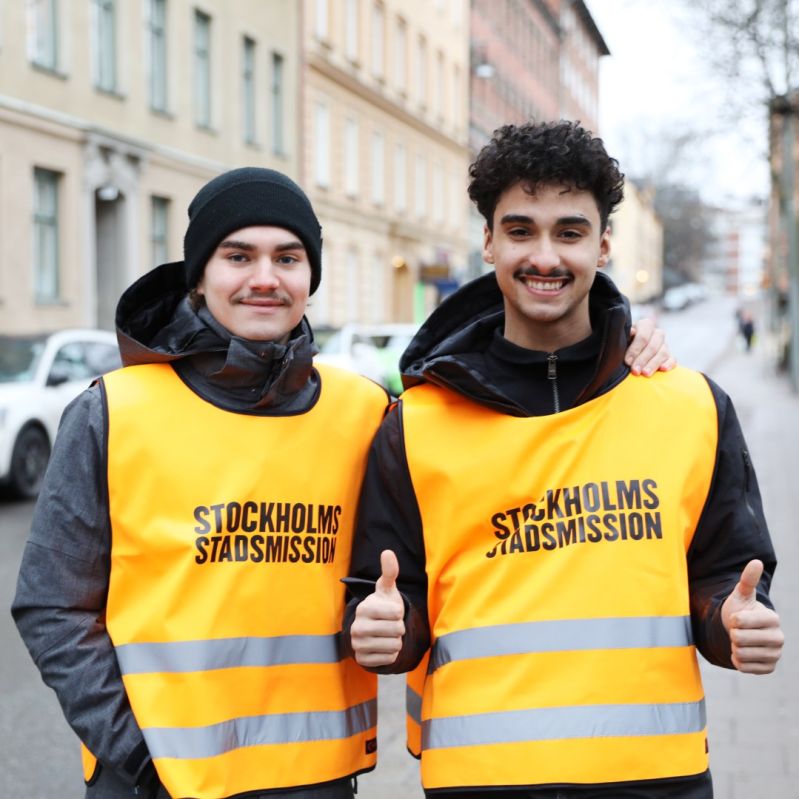 Värvare från Stockholms Stadsmission.