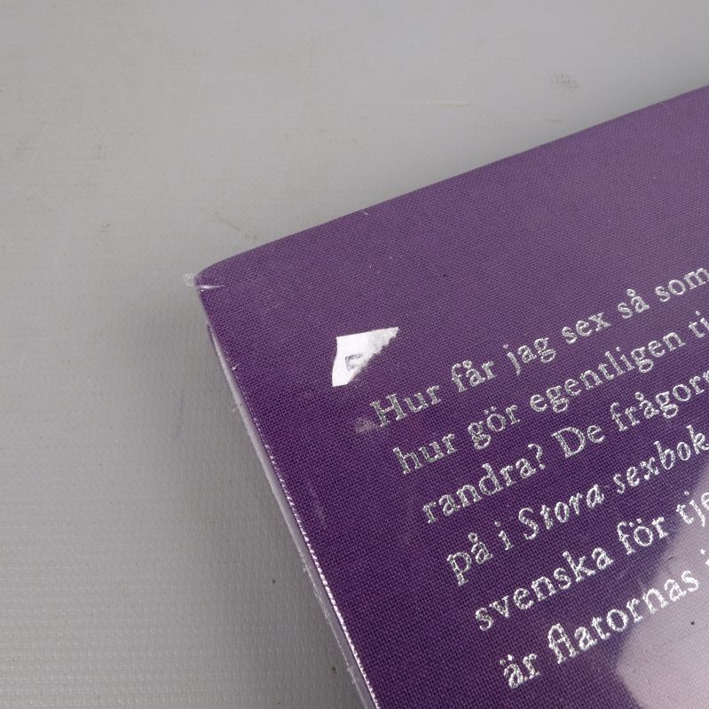 Hörn av Stora sexboken med text