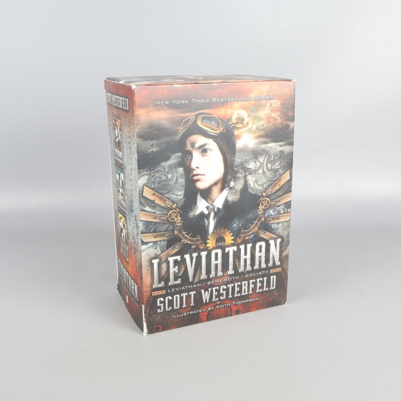 Box med Leviathantrilogin av Scott Westerfeld
