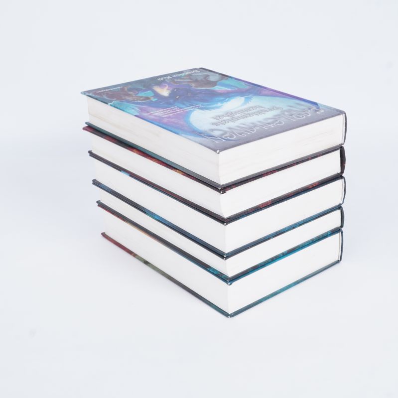 Fablehaven-bokpaket med fem böcker staplade från sidan
