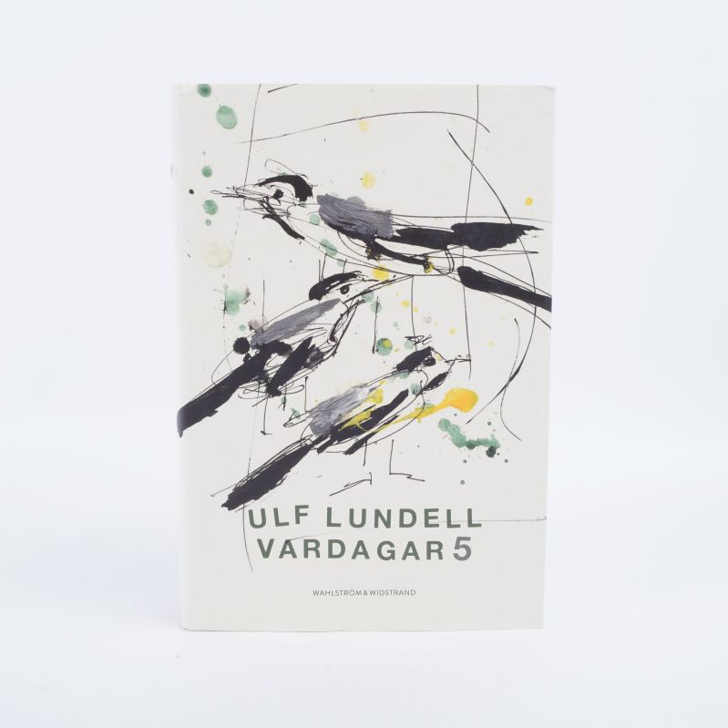 Framsida av Vardagar 5 av Ulf Lundell med konstnärligt fågelmotiv