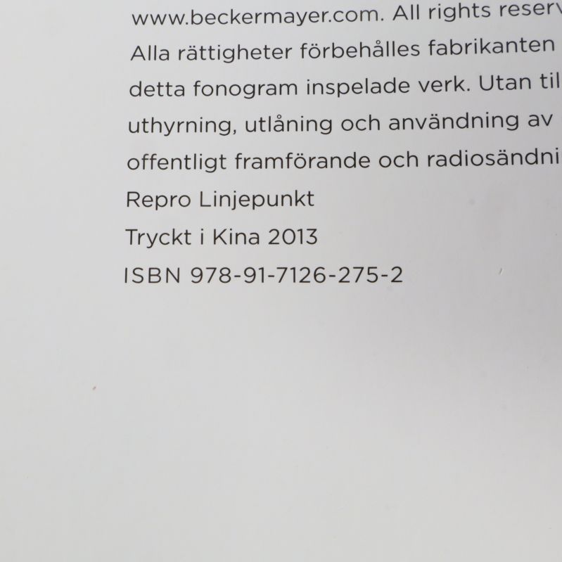 Tryckår och ISBN för Evert Taube boken