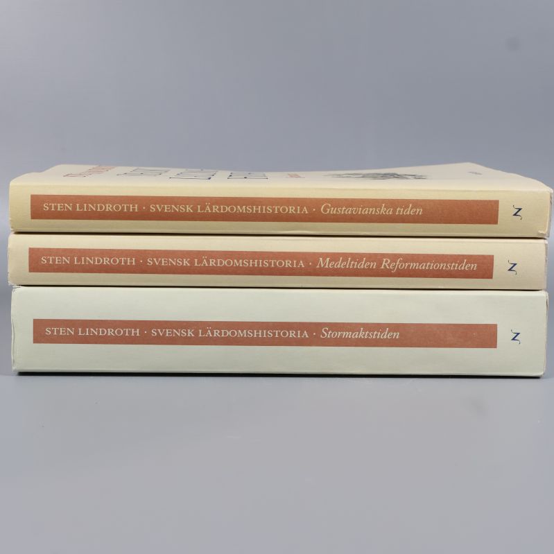 Bokryggar med titlarna Gustavianska tiden, Medeltiden Reformationstiden, Stormaktstiden
