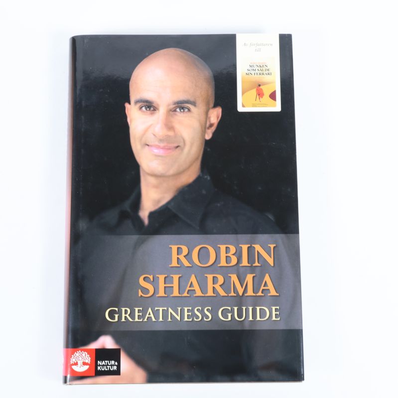 Framsida av Greatness guide av Robin Sharma med porträtt