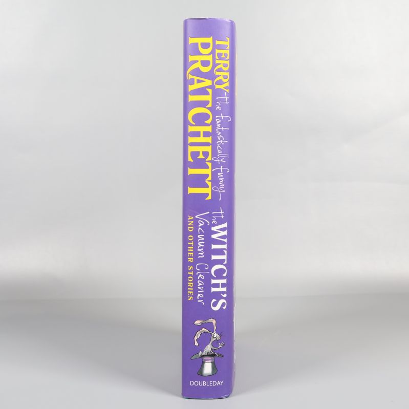 Bokrygg på The Witch's Vacuum Cleaner med titel och illustration