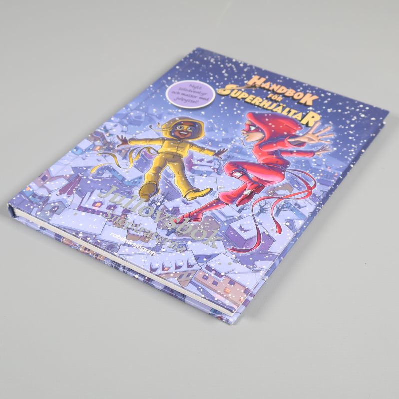 Handbok för superhjältar jullovsbok Snöpiraterna i sned vinkel uppifrån