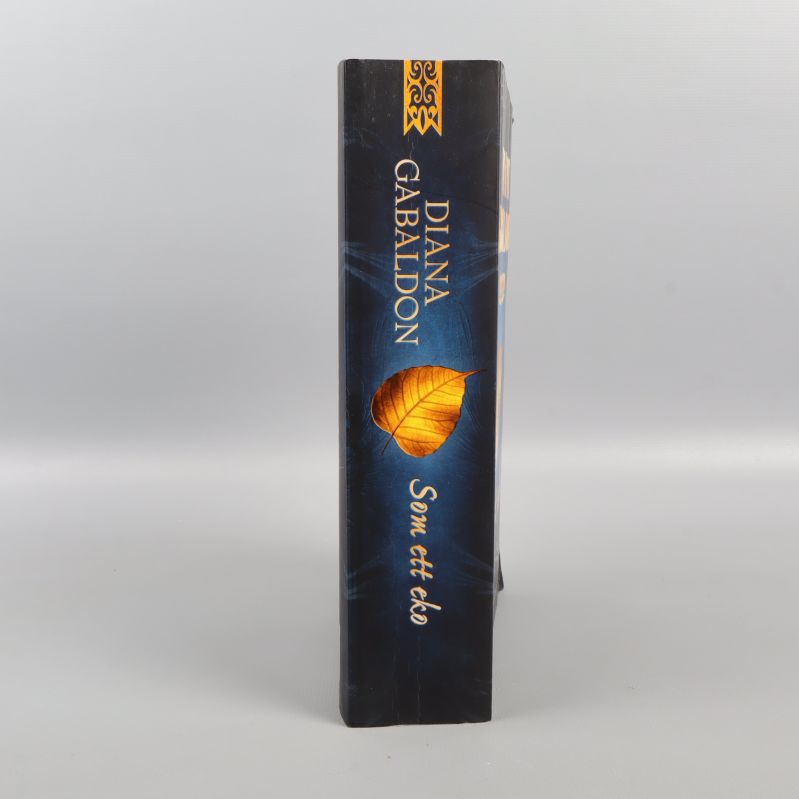 Ryggen på boken Som ett eko med löv och titel