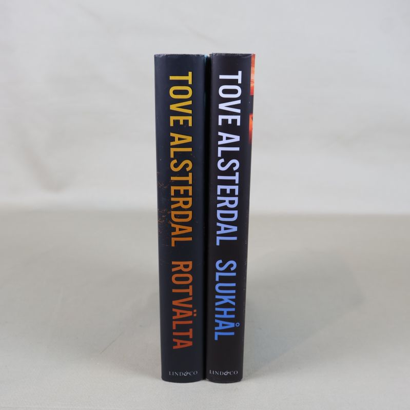 Bokryggar av Rotvälta och Slukhål av Tove Alsterdal