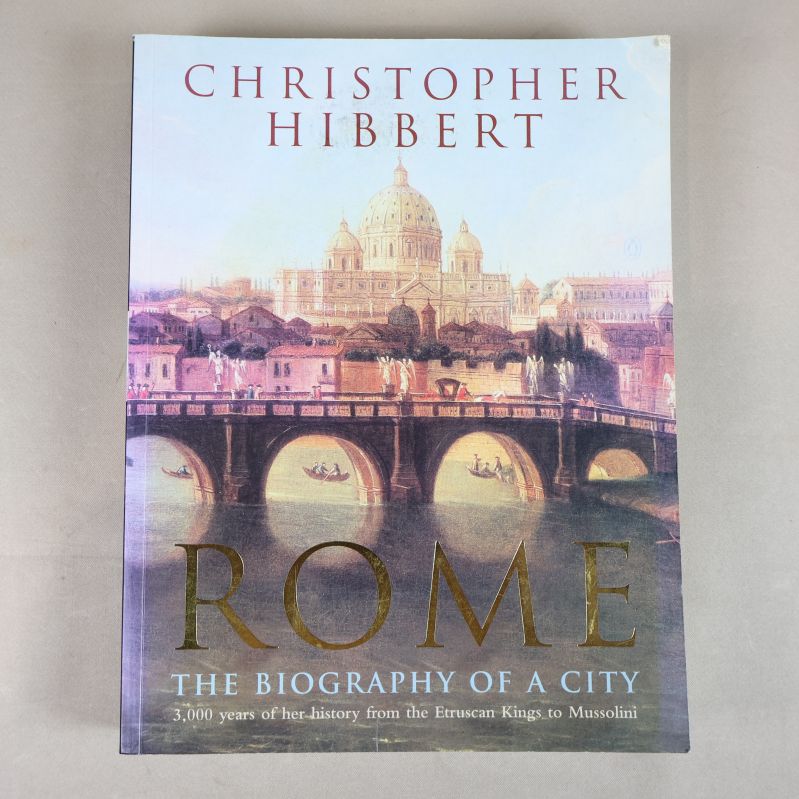 Framsidan av Rome - The Biography of a City med motiv av Rom och Sankt Peterskyrkan