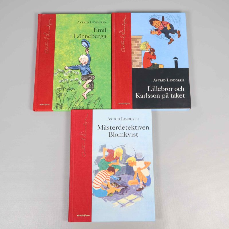 Framsidor av böckerna