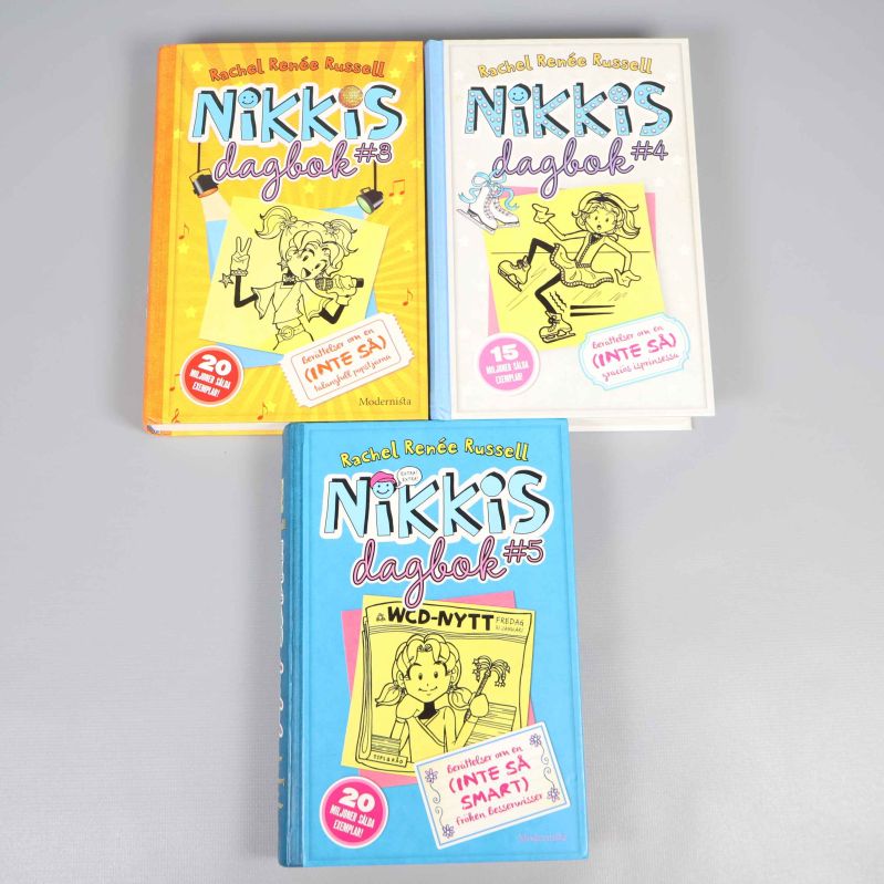 Framsidor av böckerna