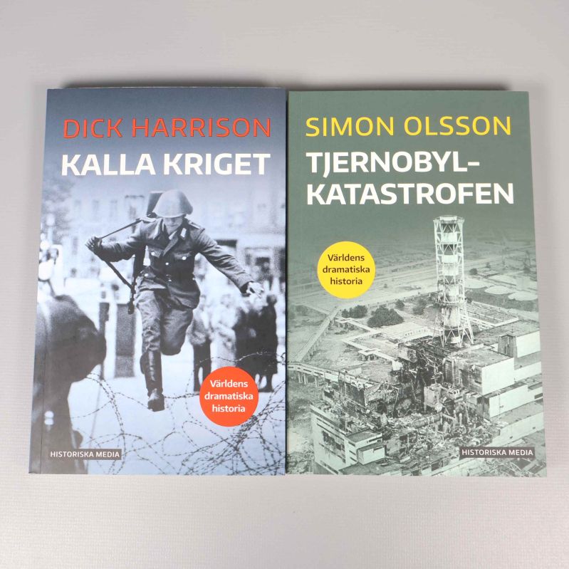 Framsidor av böckerna