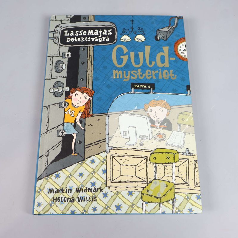 Omslaget till Guldmysteriet från LasseMajas Detektivbyrå