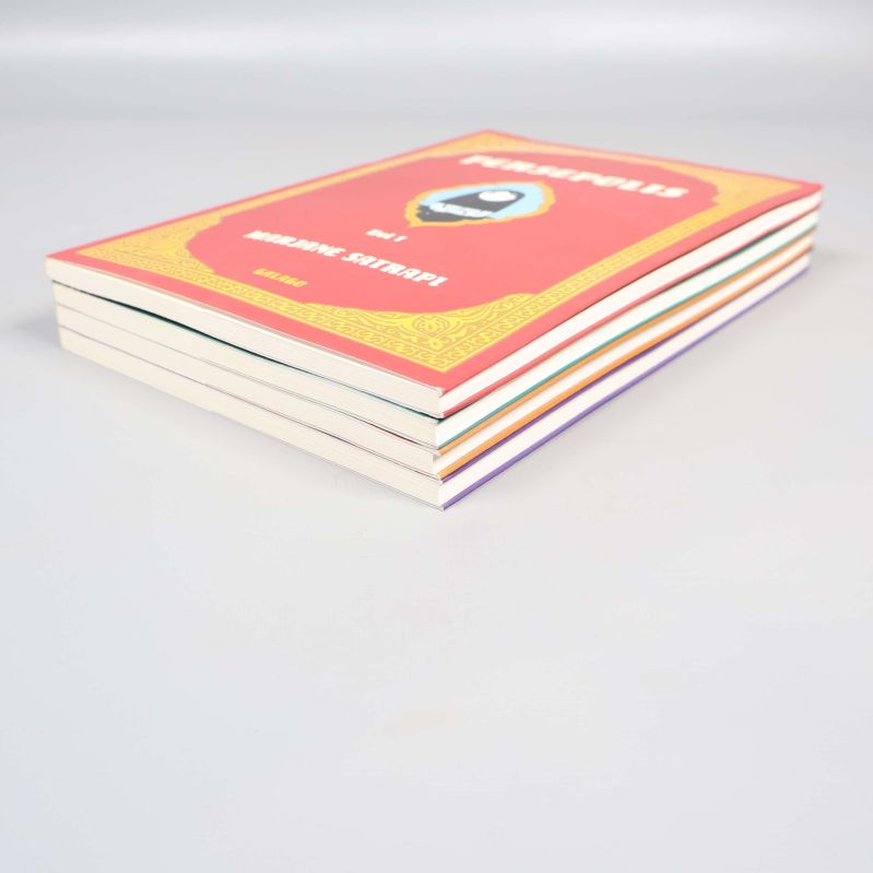 Seriealbumen Persepolis staplade, toppvy