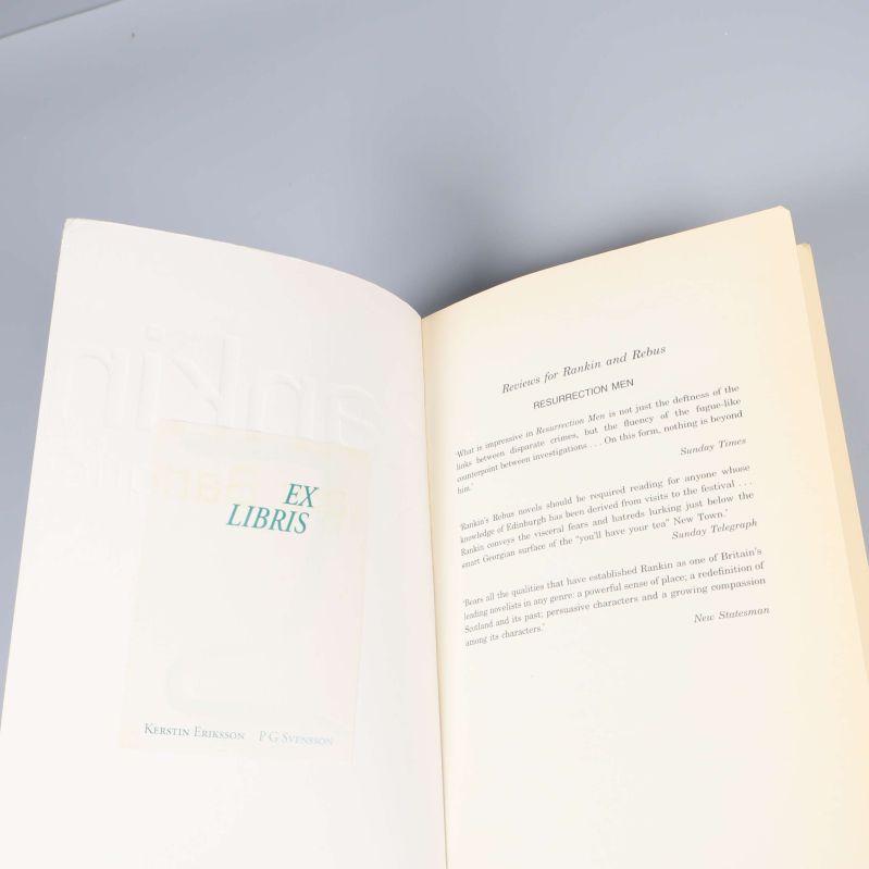 Insida av Beggars Banquet med Ex Libris-märke