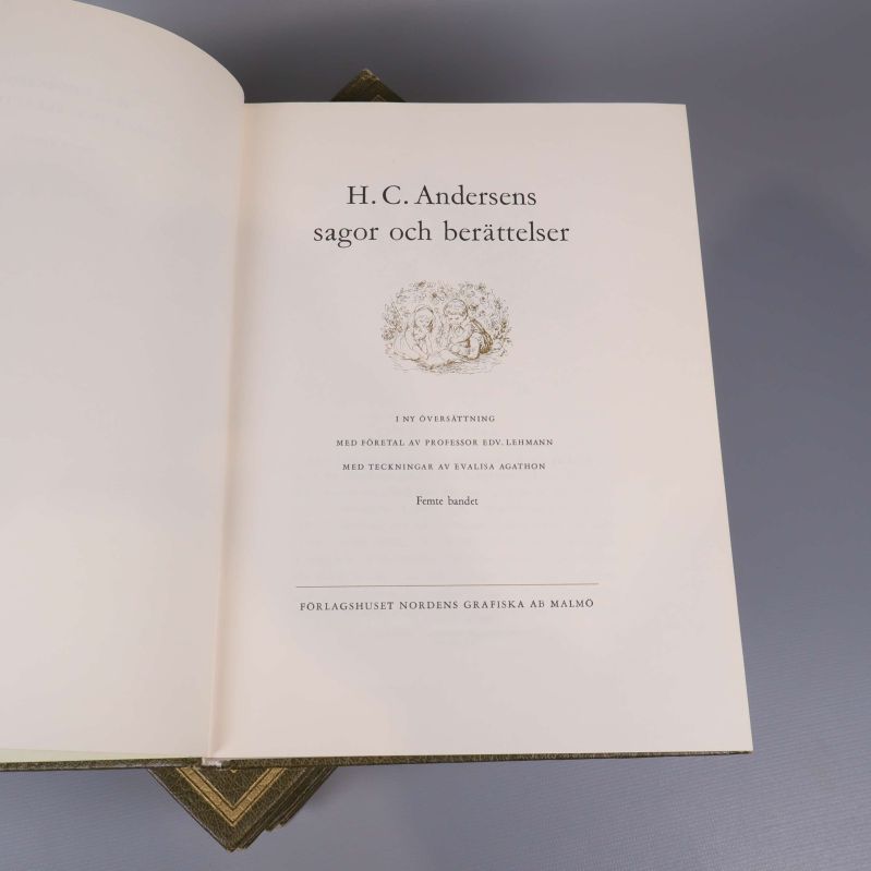 Titelsida: H.C. Andersens sagor och berättelser med illustration