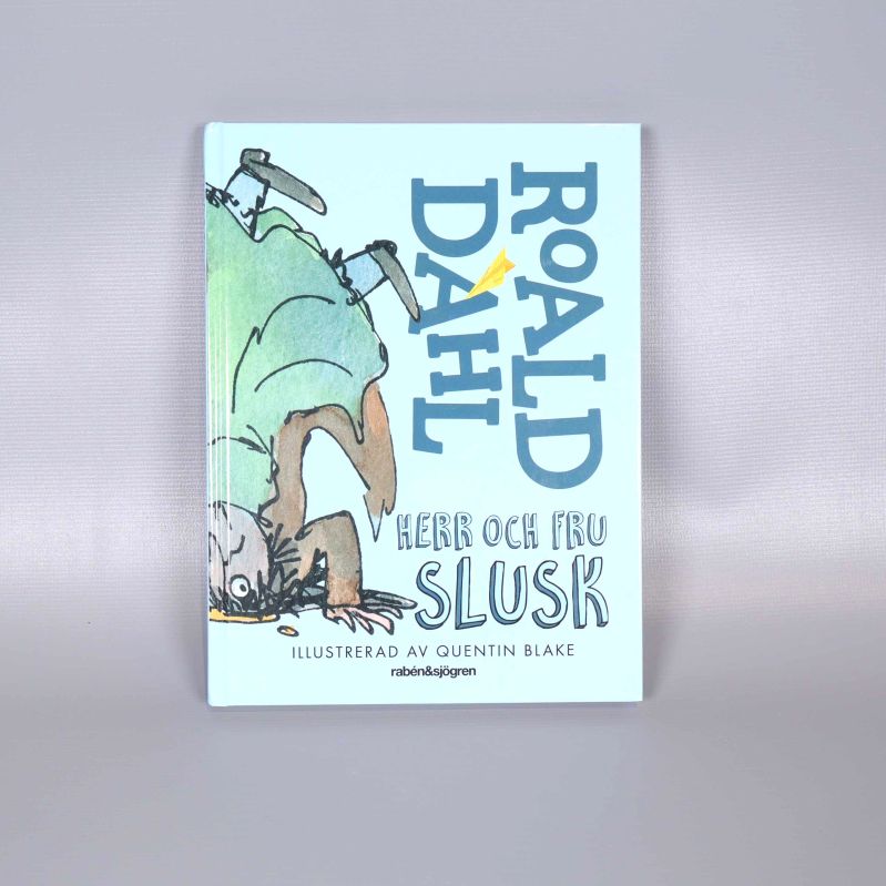 Framsidan av boken Herr och Fru Slusk med färgglad illustration