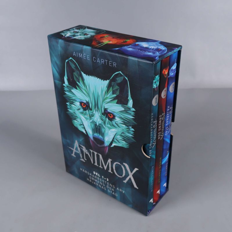 Animox bokpaket del 1-3 med varg på omslaget