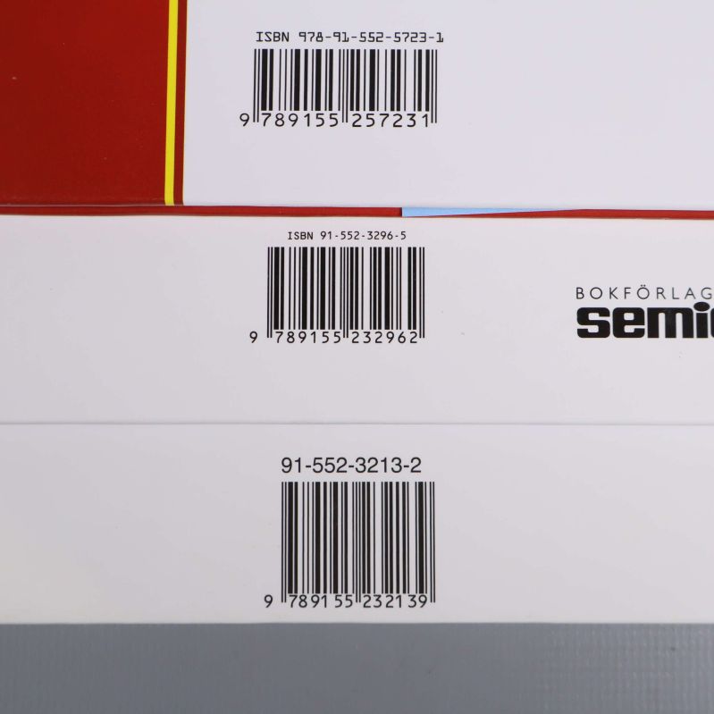 Ytterligare två ISBN-koder på Hälge-albumens baksideuppslag