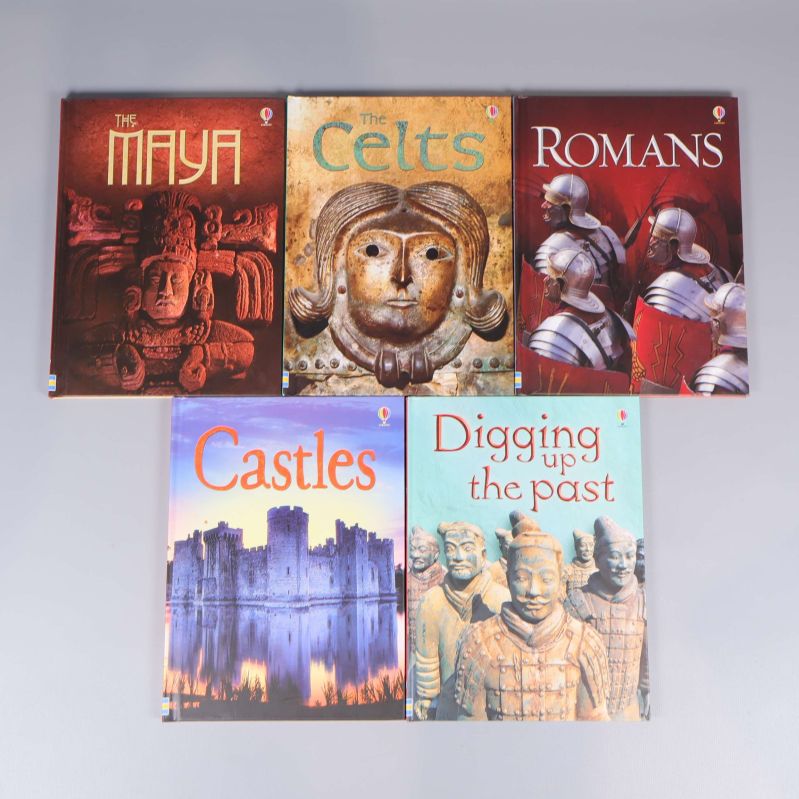 Fem böcker ur serien: The Maya, The Celts, Romans, Castles och Digging up the past