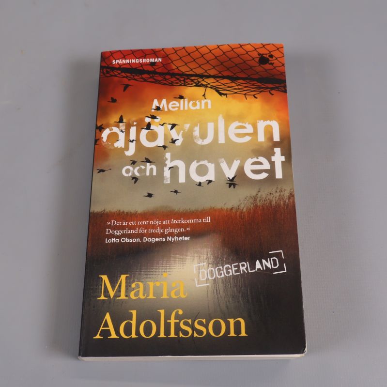 Framsidan av pocketboken Mellan djävulen och havet av Maria Adolfsson