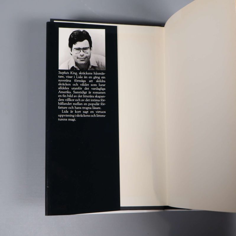 Författarporträtt och kort beskrivning om Stephen King