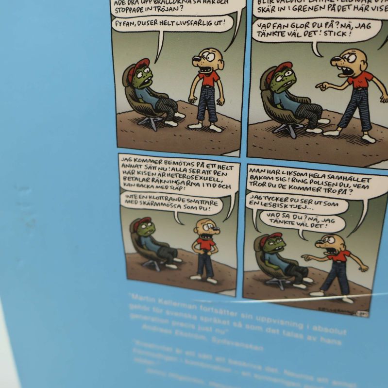 Närbild på baksidans skador på Rocky volym 14