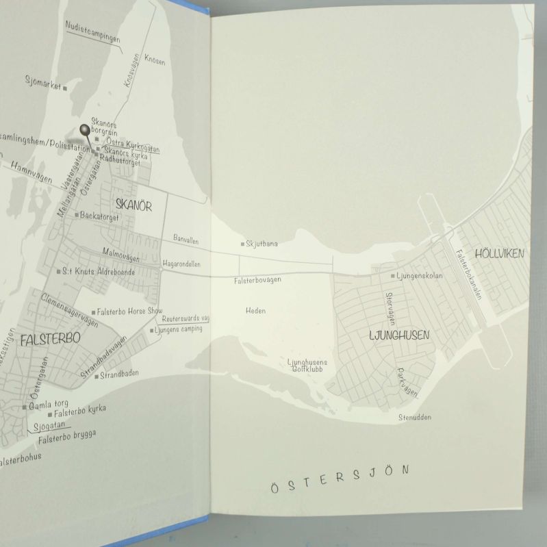 Karta över Falsterbo med omnejd på bokens försättsblad