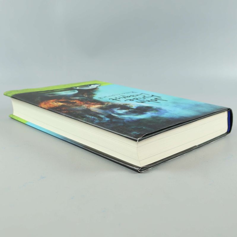 Boken Himmelstrand liggande, visar pärm och sidor