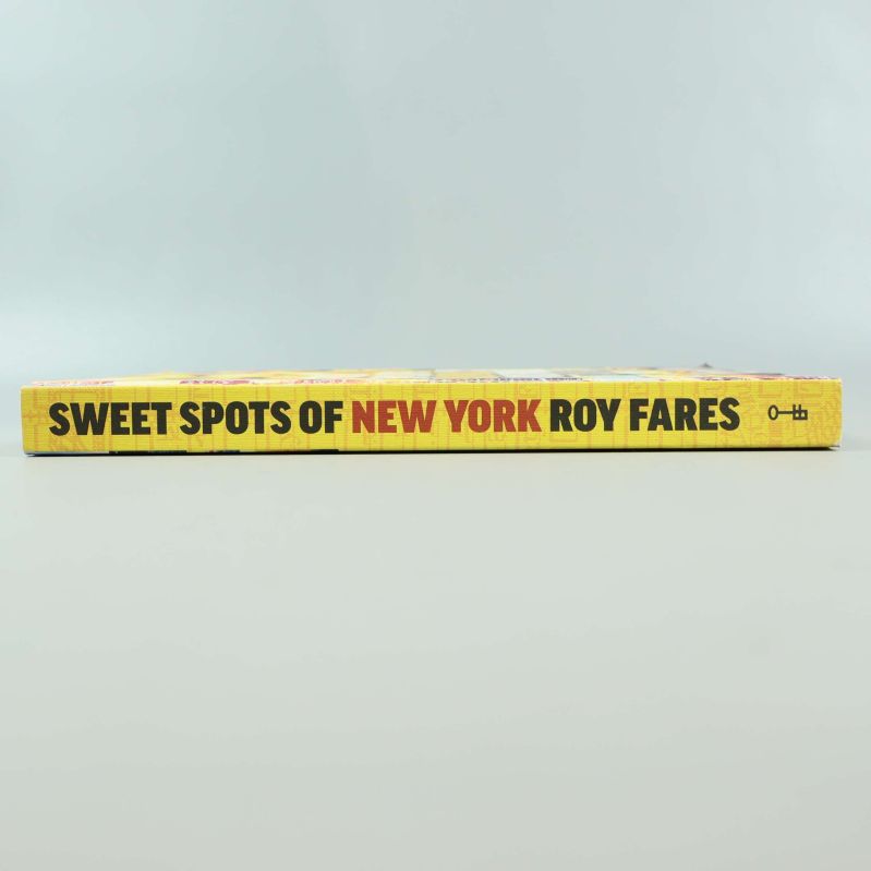 Bokens rygg med tydlig titel Sweet Spots of New York Roy Fares