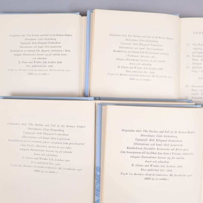 Copyrightsida med ISBN och utgivningsuppgifter på svenska