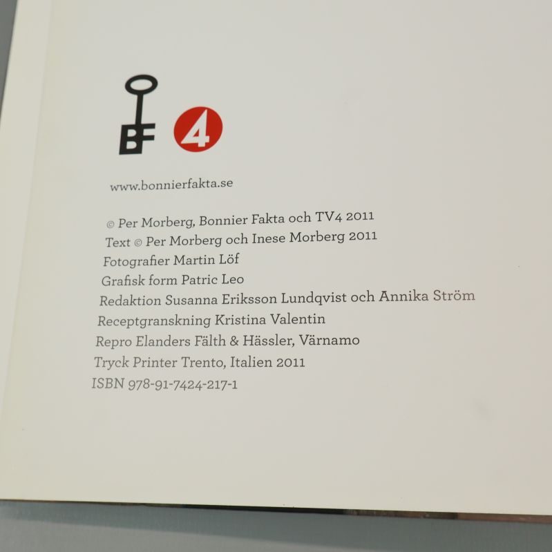 Trycksida med ISBN och utgivningsinformation Morberg den stora matresan