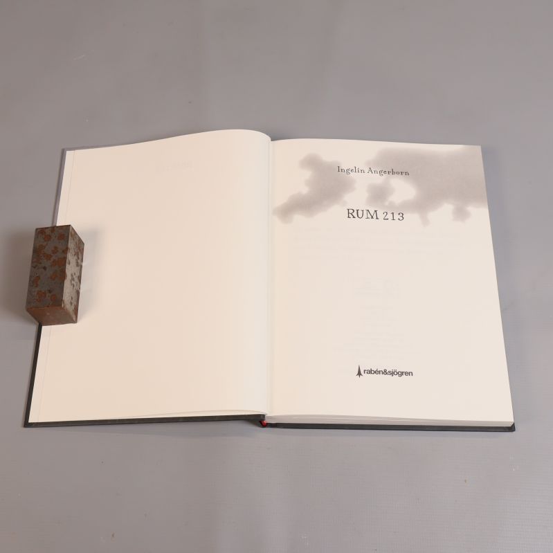 Första titelsidan i boken Rum 213 av Ingelin Angerborn