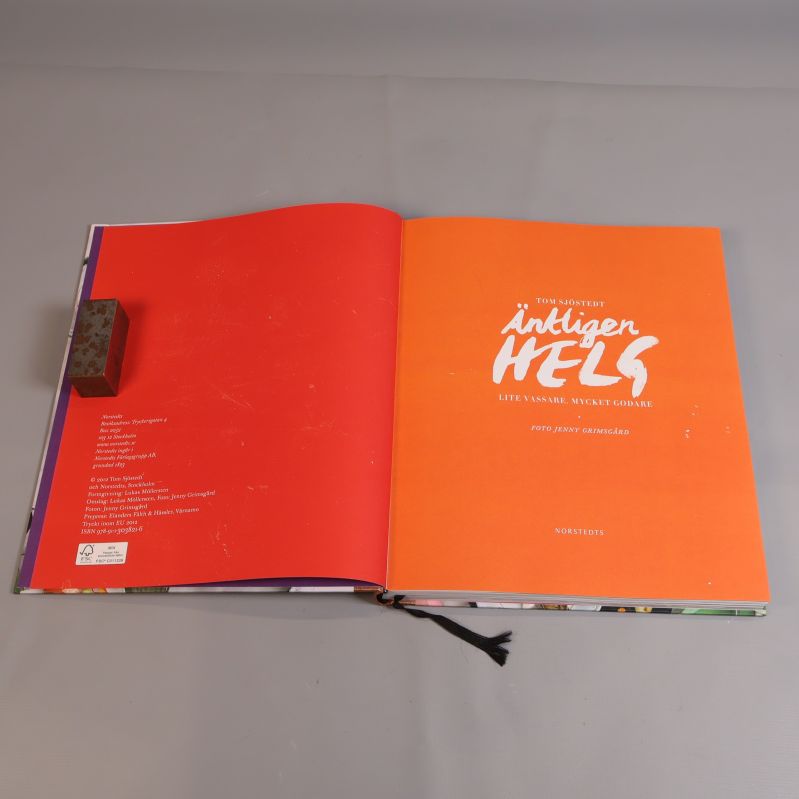 Innersida av bok