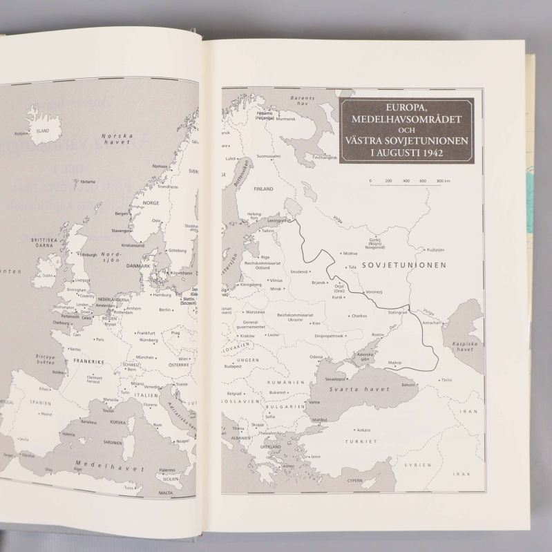 Karta inuti boken.