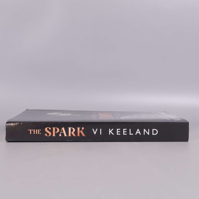 Ryggen på The Spark av Vi Keeland med titel och författarnamn