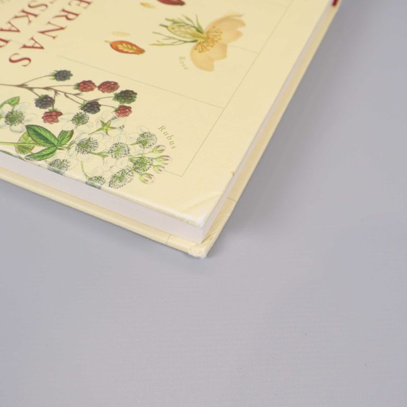 Närbild på nedre hörnet av boken Växternas släktskap