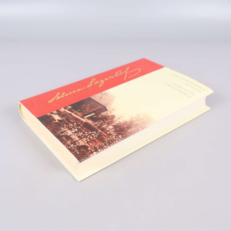 Boken ligger ned med omslag i fokus och vintagebild