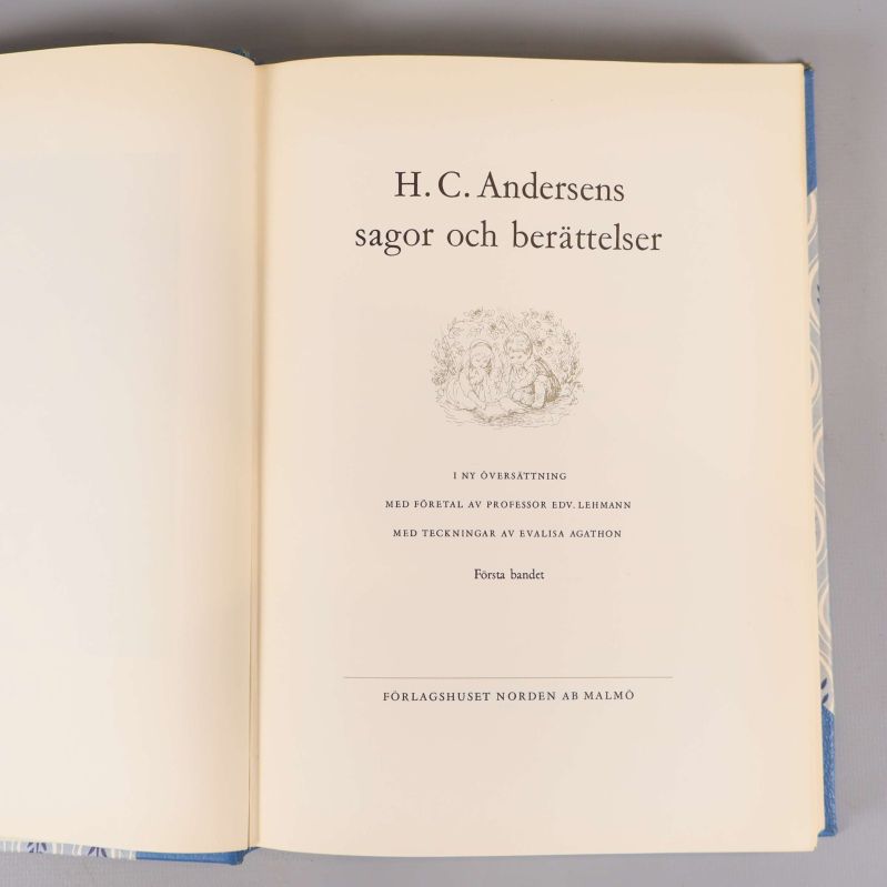 Framviksblad i boken: H.C. Andersens sagor och berättelser, första bandet