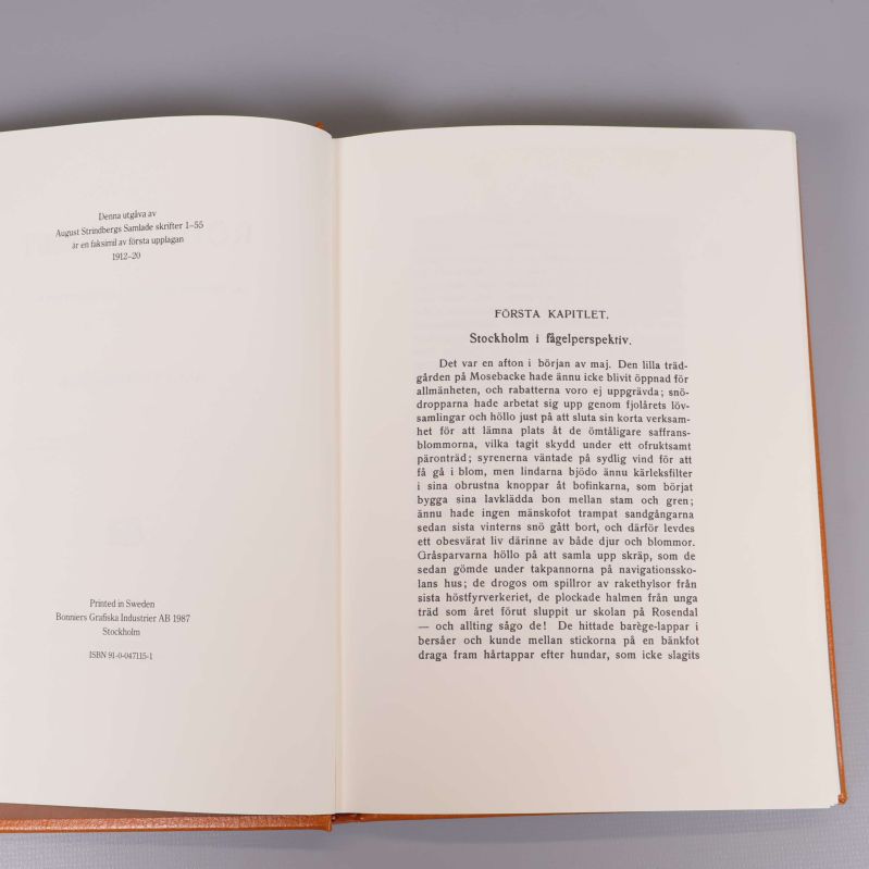 Inlaga med start på första kapitlet och ISBN 91-0-047151-1 synligt