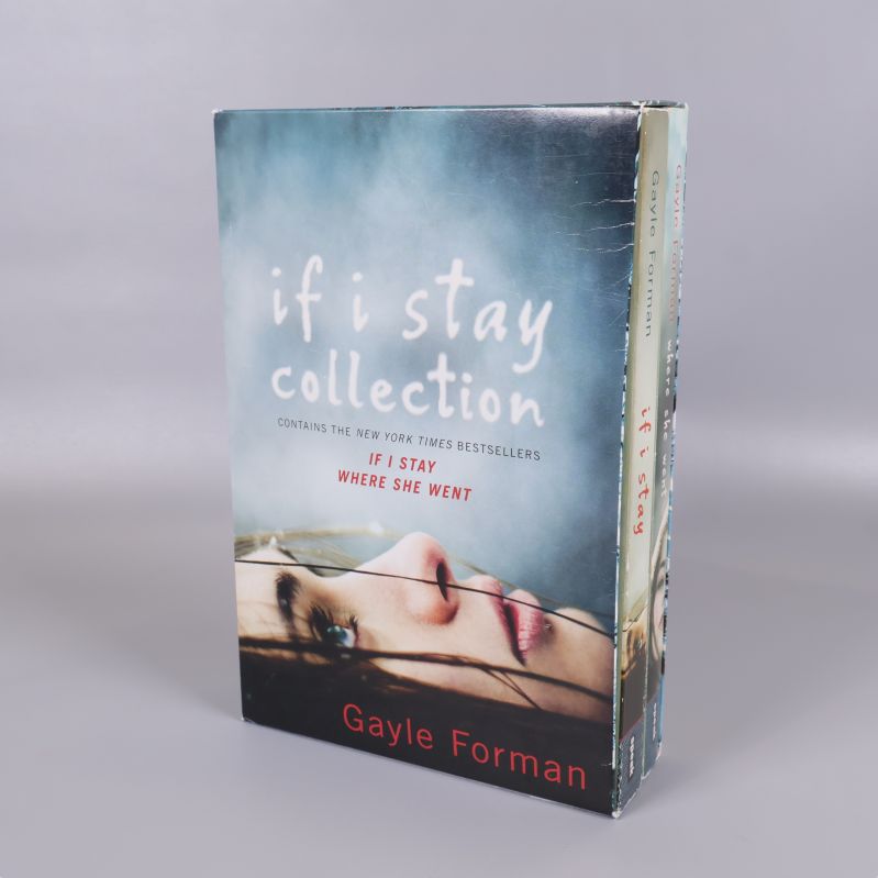 Framsidan av If I Stay Collection med porträttfoto och blåtonad design